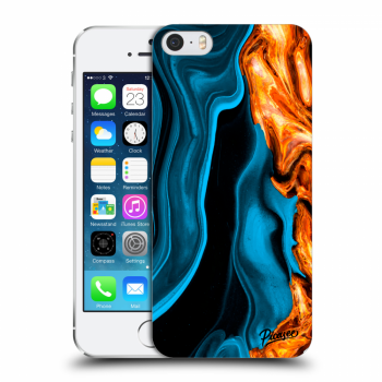 Obal pro Apple iPhone 5/5S/SE - Gold blue