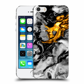 Obal pro Apple iPhone 5/5S/SE - Black Gold 2