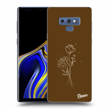 Obal pro Samsung Galaxy Note 9 N960F - Brown flowers