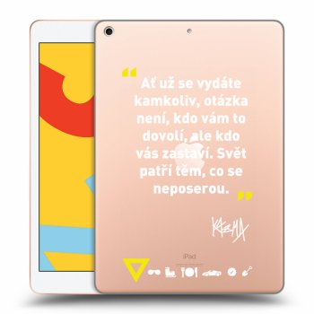 Obal pro Apple iPad 10.2" 2019 (7. gen) - Kazma - SVĚT PATŘÍ TĚM, CO SE NEPOSEROU