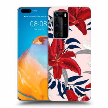 Obal pro Huawei P40 Pro - Red Lily