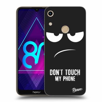 Picasee silikonový černý obal pro Honor 8A - Don't Touch My Phone