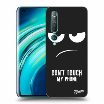 Picasee silikonový černý obal pro Xiaomi Mi 10 - Don't Touch My Phone