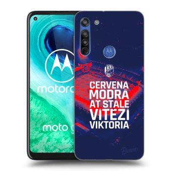 Picasee silikonový průhledný obal pro Motorola Moto G8 - FC Viktoria Plzeň E