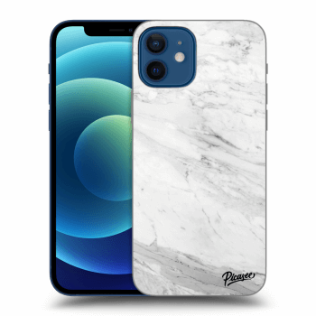 Obal pro Apple iPhone 12 - White marble