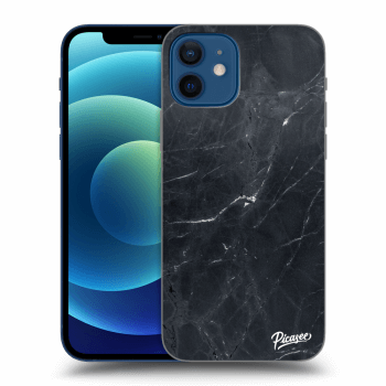Obal pro Apple iPhone 12 - Black marble