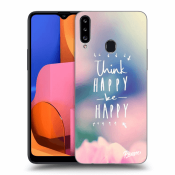 Obal pro Samsung Galaxy A20s - Think happy be happy