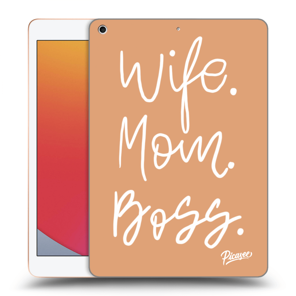 Picasee silikonový průhledný obal pro Apple iPad 10.2" 2020 (8. gen) - Boss Mama