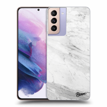 Obal pro Samsung Galaxy S21+ 5G G996F - White marble