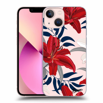 Obal pro Apple iPhone 13 mini - Red Lily
