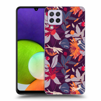 Obal pro Samsung Galaxy A22 A225F 4G - Purple Leaf