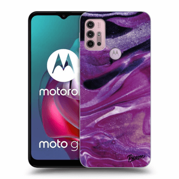 Obal pro Motorola Moto G30 - Purple glitter