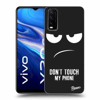Picasee silikonový černý obal pro Vivo Y20s - Don't Touch My Phone