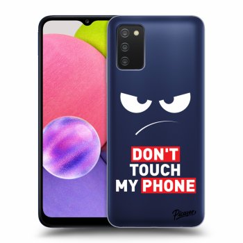 Obal pro Samsung Galaxy A03s A037G - Angry Eyes - Transparent