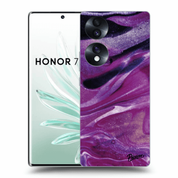 Obal pro Honor 70 - Purple glitter