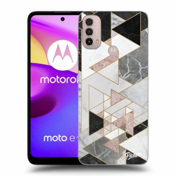 Picasee silikonový černý obal pro Motorola Moto E40 - Light geometry