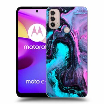 Picasee silikonový černý obal pro Motorola Moto E40 - Lean 2