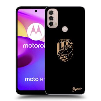 Picasee silikonový černý obal pro Motorola Moto E40 - FC Viktoria Plzeň I