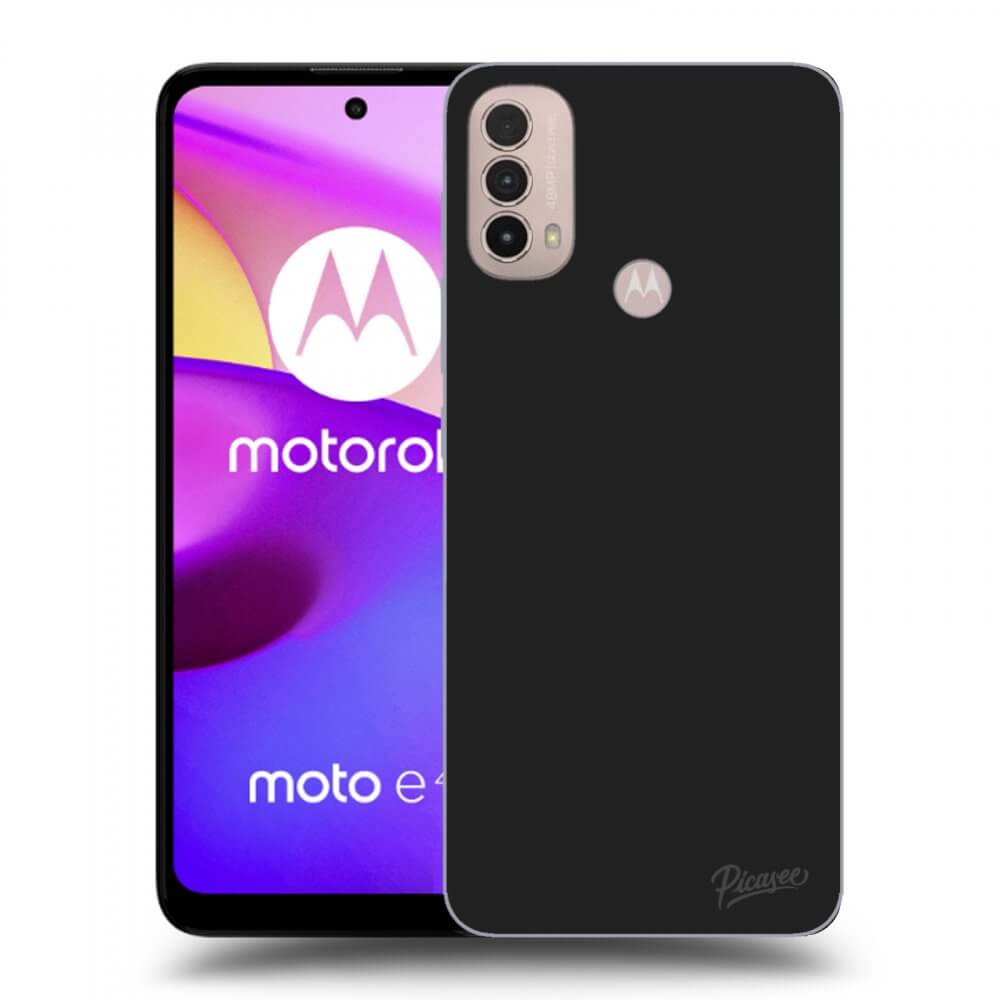 Picasee silikonový černý obal pro Motorola Moto E40 - Clear