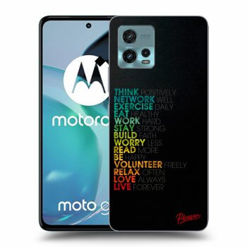 Picasee silikonový černý obal pro Motorola Moto G72 - Motto life
