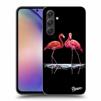 Obal pro Samsung Galaxy A54 5G - Flamingos couple