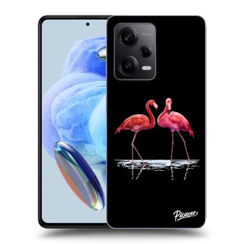 Obal pro Xiaomi Redmi Note 12 5G - Flamingos couple