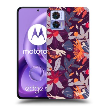 Obal pro Motorola Edge 30 Neo - Purple Leaf