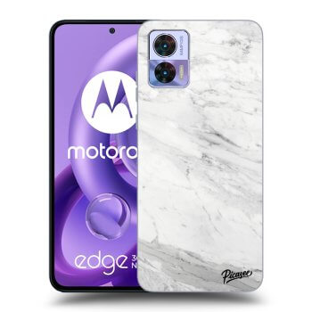 Obal pro Motorola Edge 30 Neo - White marble
