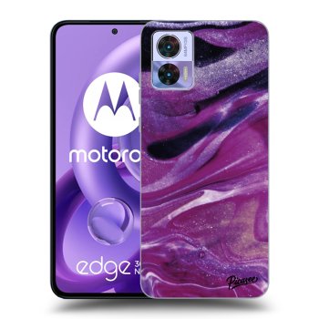 Obal pro Motorola Edge 30 Neo - Purple glitter