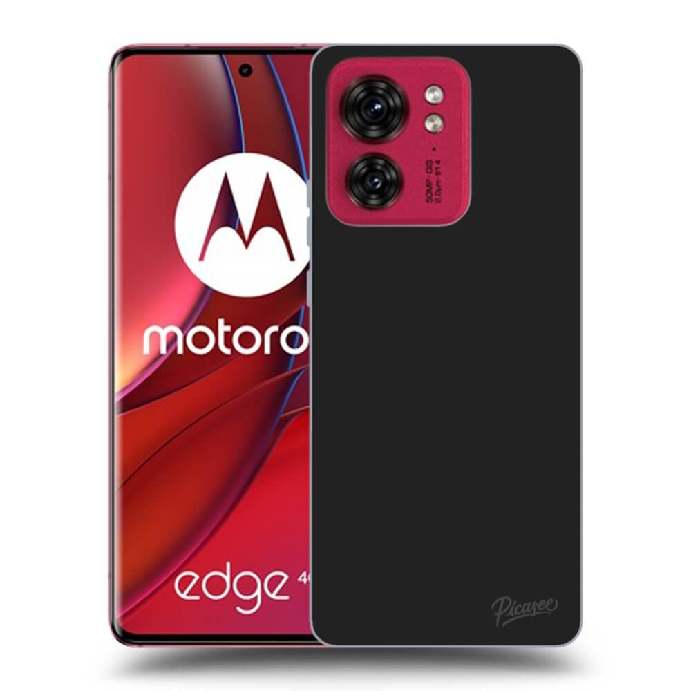 Picasee silikonový černý obal pro Motorola Edge 40 - Clear
