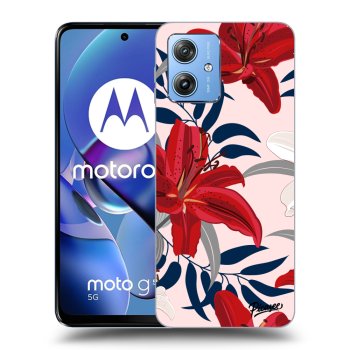 Obal pro Motorola Moto G54 5G - Red Lily