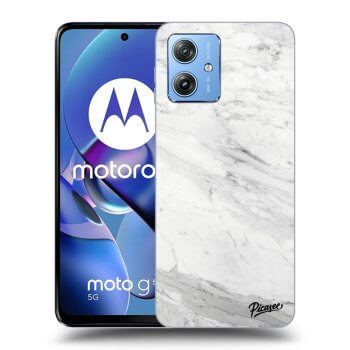 Obal pro Motorola Moto G54 5G - White marble