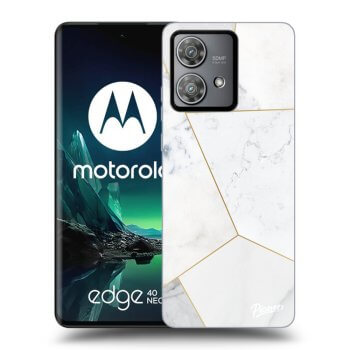 Obal pro Motorola Edge 40 Neo - White tile