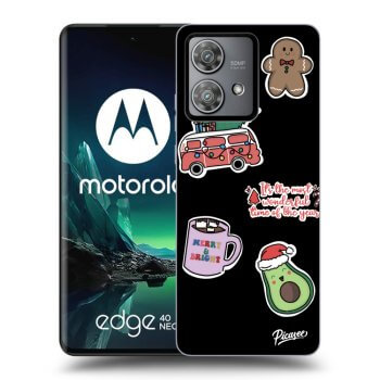 Obal pro Motorola Edge 40 Neo - Christmas Stickers