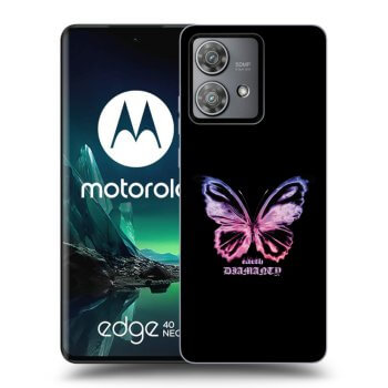 Obal pro Motorola Edge 40 Neo - Diamanty Purple