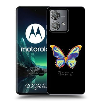 Obal pro Motorola Edge 40 Neo - Diamanty Black
