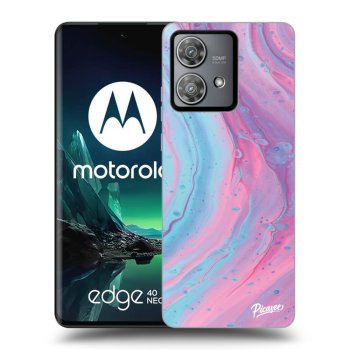 Obal pro Motorola Edge 40 Neo - Pink liquid