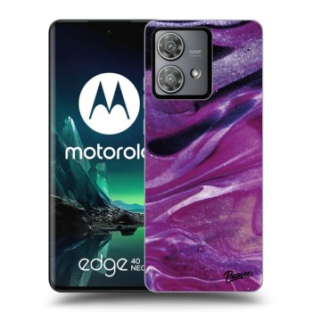 Obal pro Motorola Edge 40 Neo - Purple glitter