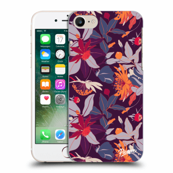 Obal pro Apple iPhone 8 - Purple Leaf