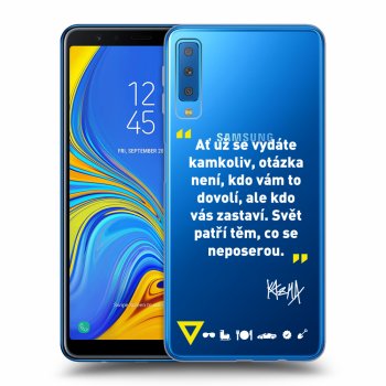 Obal pro Samsung Galaxy A7 2018 A750F - Kazma - SVĚT PATŘÍ TĚM, CO SE NEPOSEROU