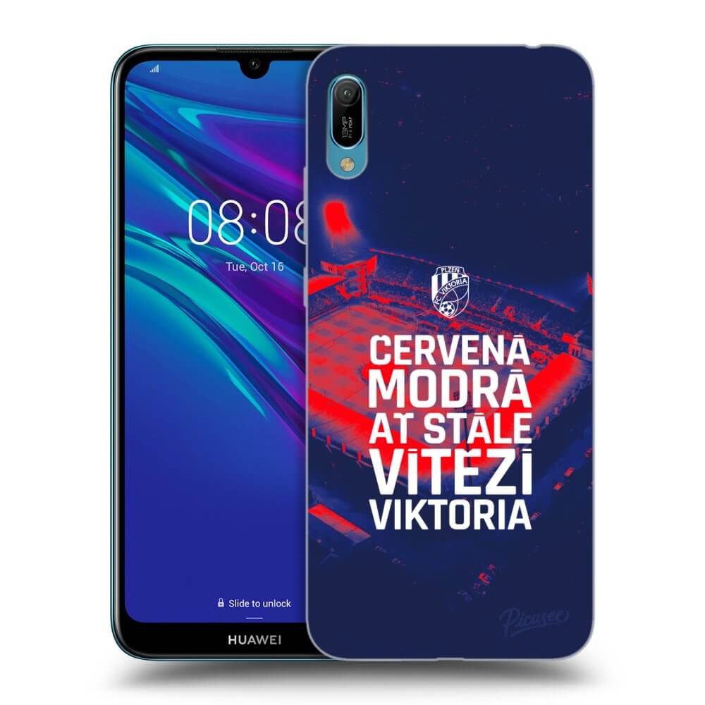 Picasee silikonový černý obal pro Huawei Y6 2019 - FC Viktoria Plzeň E