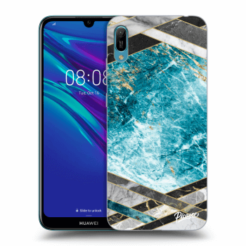 Obal pro Huawei Y6 2019 - Blue geometry