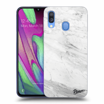 Obal pro Samsung Galaxy A40 A405F - White marble