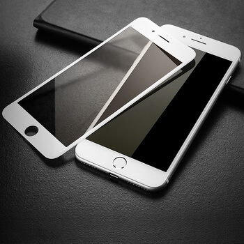 3x Picasee 3D tvrzené sklo s rámečkem pro Apple iPhone 8 Plus - bílé - 2+1 zdarma