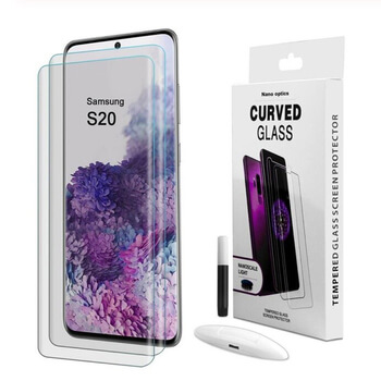 3x Picasee 3D UV ochranné sklo pro Samsung Galaxy S20 G980F - 2+1 zdarma
