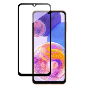 3x Picasee 3D tvrzené sklo s rámečkem pro Samsung Galaxy A23 A235F 4G - černé - 2+1 zdarma
