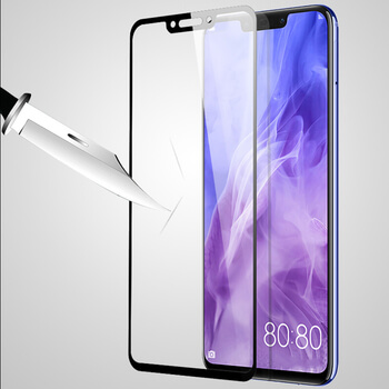 3x 3D tvrzené sklo s rámečkem pro Huawei Nova 3 - černé