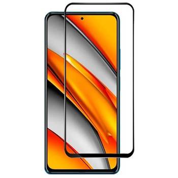 3x Picasee 3D tvrzené sklo s rámečkem pro Xiaomi Poco F5 Pro 5G - černé - 2+1 zdarma