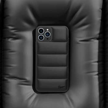 Picasee Puffer case pro Apple iPhone 15 Plus - Picasee Puffer - Černá