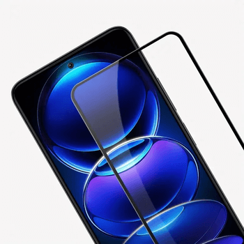 3x Picasee 3D tvrzené sklo s rámečkem pro Xiaomi Poco X6 - černé - 2+1 zdarma